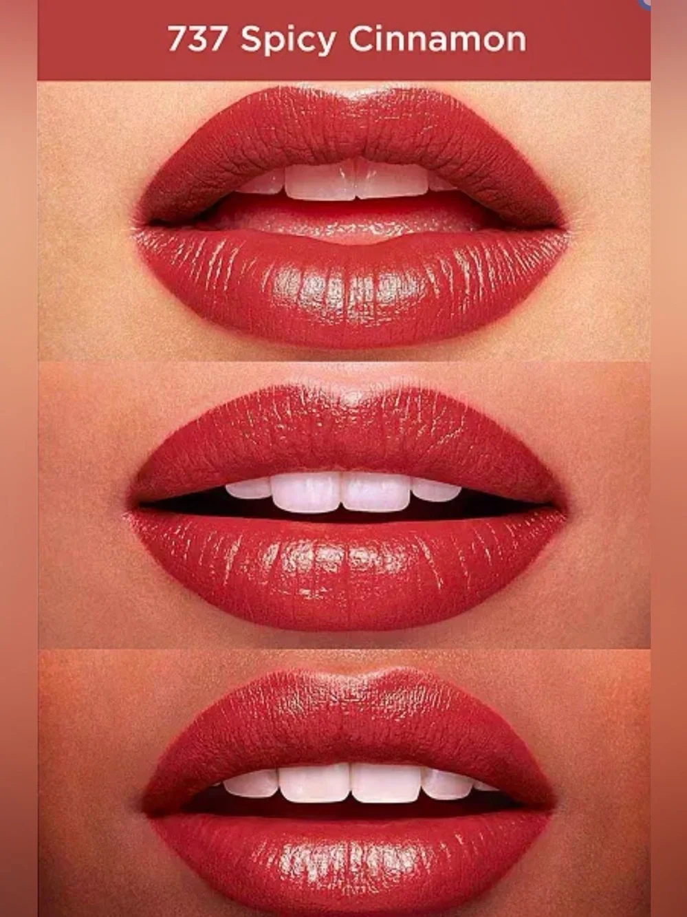 Clarins Joli Rouge Satin Lipstick 737 Spicy Cinnamon ❤️🤎